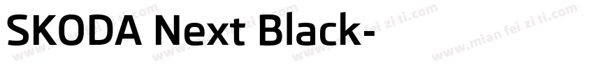 SKODA Next Black字体转换